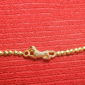 Gold Panther Bracelet